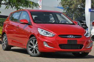 2014 Hyundai Accent RB3 SR Veloster Red 6 Speed Automatic Hatchback.