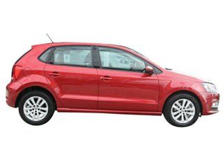 2015 Volkswagen Polo 6R MY15 81 TSI Comfortline Sunset Red 7 Speed Auto Direct Shift Hatchback