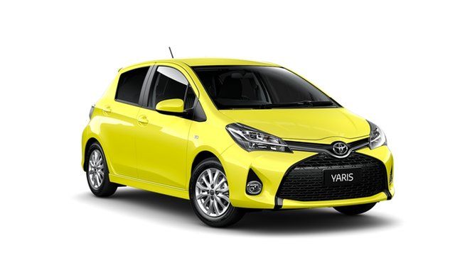 New Toyota Yaris NCP131R MY15 ZR Albion, 2014 Toyota Yaris NCP131R MY15 ZR Vivid Yellow 4 Speed Automatic Hatchback