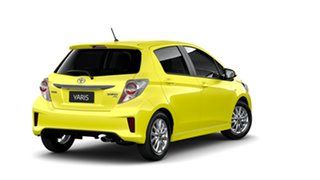 2014 Toyota Yaris NCP131R MY15 ZR Vivid Yellow 4 Speed Automatic Hatchback