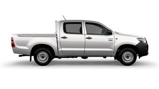2014 Toyota Hilux TGN16R MY14 Workmate Glacier White 4 Speed Automatic Dual Cab Pick-up