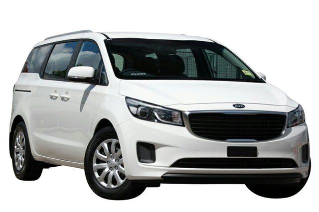 Demo Kia Carnival YP MY15 S Albion, 2015 Kia Carnival YP MY15 S Clear White 6 Speed Automatic Wagon