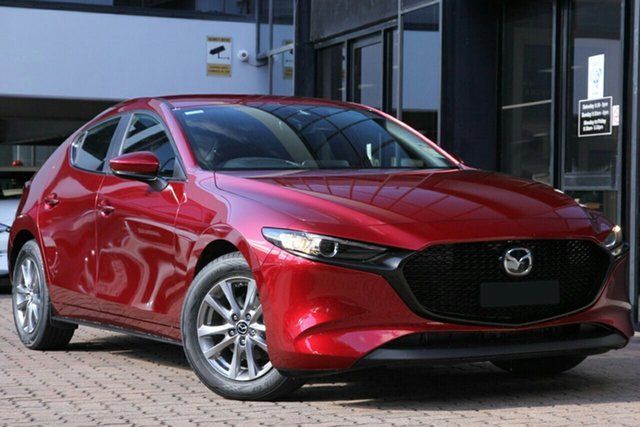 New Mazda 3 BP2H7A G20 SKYACTIV-Drive Pure East Maitland, 2024 Mazda 3 BP2H7A G20 SKYACTIV-Drive Pure Soul Red Crystal 6 Speed Sports Automatic Hatchback
