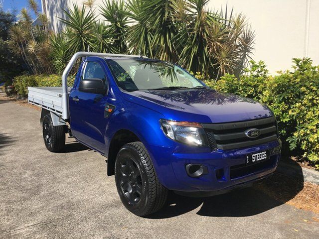Used Ford Ranger PX XL 2.2 (4x4) Bowen Hills, 2014 Ford Ranger PX XL 2.2 (4x4) Blue 6 Speed Manual Cab Chassis