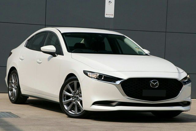 New Mazda 3 300P G20 Evolve Kirrawee, 2023 Mazda 3 300P G20 Evolve Snowflake White Pearl 6 Speed Automatic Sedan