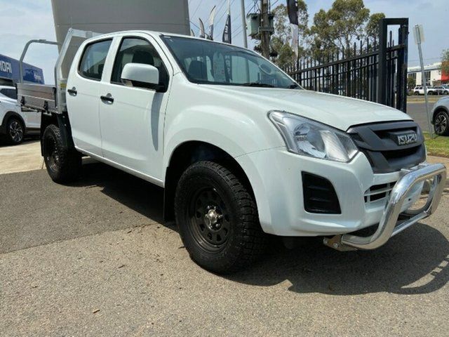 Demo Isuzu D-MAX MY19 SX Crew Cab 4x2 High Ride Melton, 2019 Isuzu D-MAX MY19 SX Crew Cab 4x2 High Ride Splash White 6 Speed Sports Automatic Cab Chassis