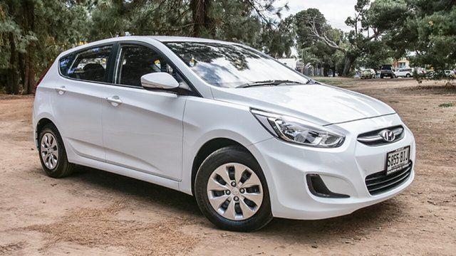 Used Hyundai Accent RB3 MY16 Active Morphett Vale, 2015 Hyundai Accent RB3 MY16 Active White 6 Speed Constant Variable Hatchback