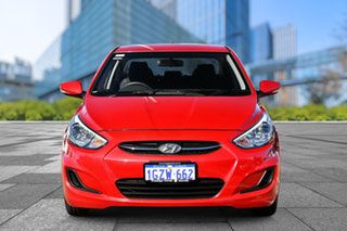 2016 Hyundai Accent RB3 MY16 Active Red/Black 6 Speed Constant Variable Sedan