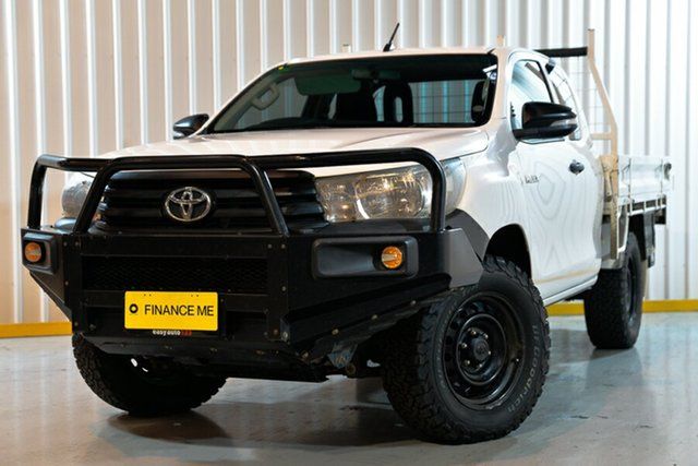Used Toyota Hilux GUN125R Workmate Extra Cab Hendra, 2016 Toyota Hilux GUN125R Workmate Extra Cab White 6 Speed Manual Cab Chassis