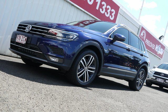 Used Volkswagen Tiguan 5N MY20 162TSI DSG 4MOTION Highline Bundaberg, 2019 Volkswagen Tiguan 5N MY20 162TSI DSG 4MOTION Highline Blue 7 Speed Sports Automatic Dual Clutch