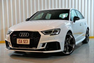 2018 Audi RS 3 8V MY18 Sportback S Tronic Quattro White 7 Speed Sports Automatic Dual Clutch.