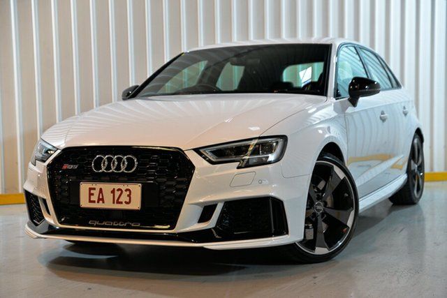 Used Audi RS 3 8V MY18 Sportback S Tronic Quattro Hendra, 2018 Audi RS 3 8V MY18 Sportback S Tronic Quattro White 7 Speed Sports Automatic Dual Clutch