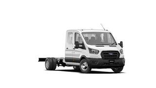 2023 Ford Transit VO 2023.50MY 470E Frozen White 6 Speed Manual Double Cab Chassis.