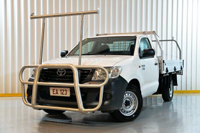 Used Toyota Hilux TGN16R MY14 Workmate 4x2 Hendra, 2015 Toyota Hilux TGN16R MY14 Workmate 4x2 White 4 Speed Automatic Cab Chassis
