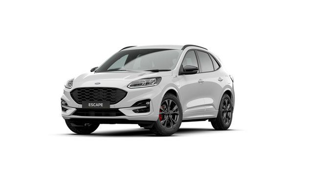 New Ford Escape ZH 2023.25MY ST-Line PHEV Capalaba, 2023 Ford Escape ZH 2023.25MY ST-Line PHEV Frozen White 1 Speed Constant Variable SUV Hybrid