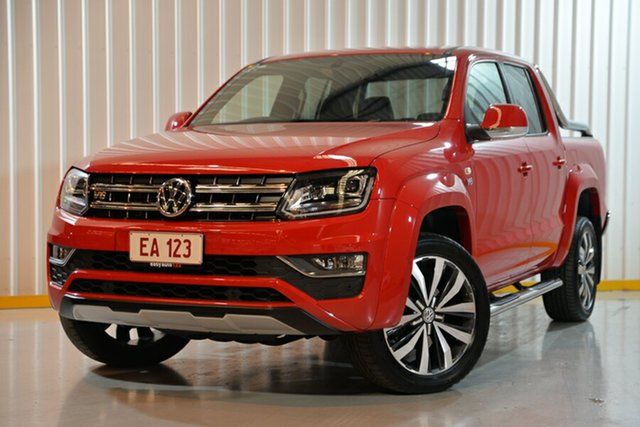 Used Volkswagen Amarok 2H MY19 TDI580 4MOTION Perm Ultimate Hendra, 2019 Volkswagen Amarok 2H MY19 TDI580 4MOTION Perm Ultimate Red/Black 8 Speed Automatic Utility