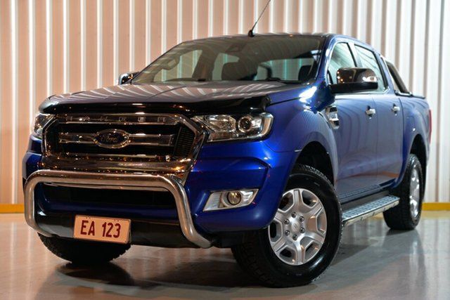 Used Ford Ranger PX MkII XLT Double Cab Hendra, 2016 Ford Ranger PX MkII XLT Double Cab Blue 6 Speed Sports Automatic Utility