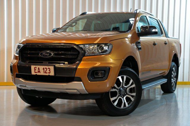 Used Ford Ranger PX MkIII 2019.75MY Wildtrak Hendra, 2019 Ford Ranger PX MkIII 2019.75MY Wildtrak Orange 10 Speed Sports Automatic Double Cab Pick Up
