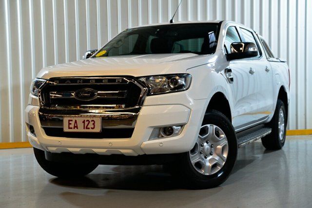 Used Ford Ranger PX MkII XLT Double Cab 4x2 Hi-Rider Hendra, 2017 Ford Ranger PX MkII XLT Double Cab 4x2 Hi-Rider White 6 Speed Sports Automatic Utility