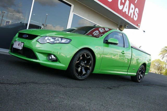 Used Ford Falcon FG XR6 Ute Super Cab Turbo Bundaberg, 2009 Ford Falcon FG XR6 Ute Super Cab Turbo Green 6 Speed Sports Automatic Utility