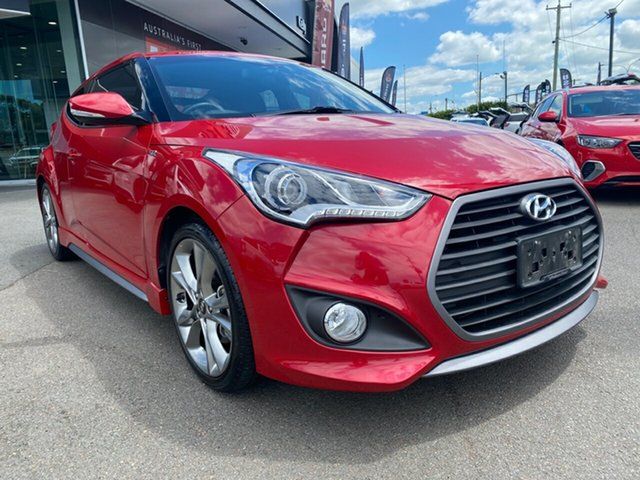 Used Hyundai Veloster FS4 Series II SR Coupe Turbo + Cardiff, 2015 Hyundai Veloster FS4 Series II SR Coupe Turbo + Red 6 Speed Manual Hatchback