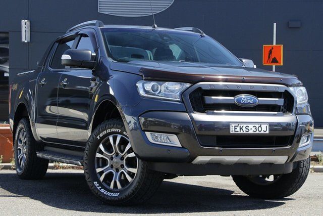 Used Ford Ranger PX MkII Wildtrak Double Cab Parramatta, 2015 Ford Ranger PX MkII Wildtrak Double Cab Grey 6 Speed Sports Automatic Utility