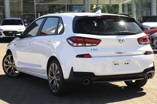 2020 Hyundai i30 PD.V4 MY21 N Line D-CT Polar White 7 Speed Sports Automatic Dual Clutch Hatchback.