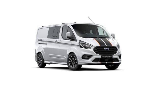 New Ford Transit Custom VN 2023.25MY 320L (Low Roof) Sport Belconnen, 2023 Ford Transit Custom VN 2023.25MY 320L (Low Roof) Sport White 6 Speed Automatic Double Cab Van