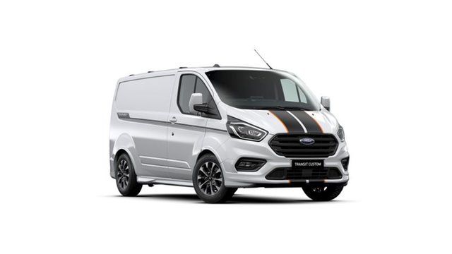 New Ford Transit Custom VN 2023.25MY 320S (Low Roof) Sport Toowoomba, 2023 Ford Transit Custom VN 2023.25MY 320S (Low Roof) Sport Frozen White 6 Speed Automatic Van