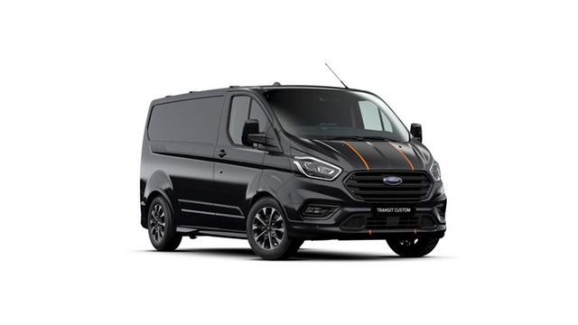 New Ford Transit Custom VN 2023.25MY 320S (Low Roof) Sport St Marys, 2023 Ford Transit Custom VN 2023.25MY 320S (Low Roof) Sport Agate Black Metallic 6 Speed Automatic