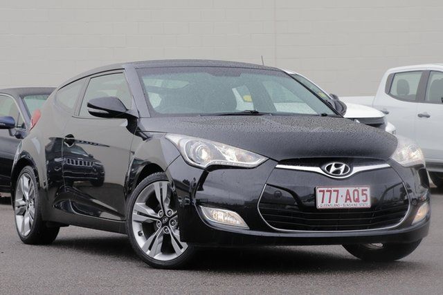 Used Hyundai Veloster FS2 Coupe D-CT Windsor, 2013 Hyundai Veloster FS2 Coupe D-CT Black 6 Speed Sports Automatic Dual Clutch Hatchback