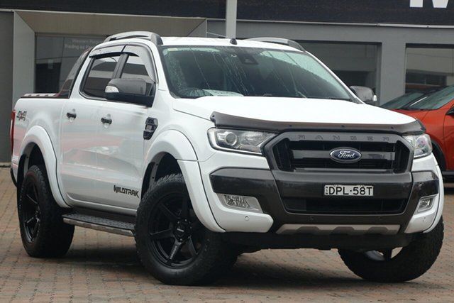 Used Ford Ranger PX MkII Wildtrak Double Cab Parramatta, 2017 Ford Ranger PX MkII Wildtrak Double Cab White 6 Speed Sports Automatic Utility