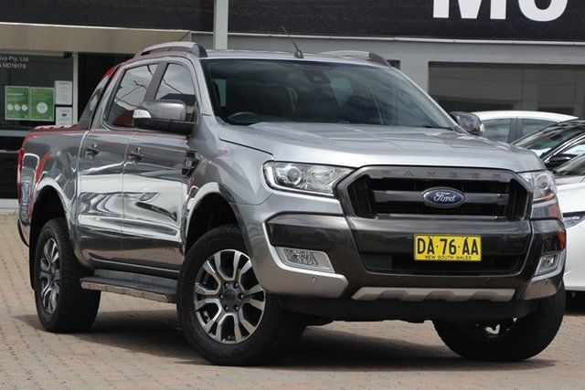 Used Ford Ranger PX MkII Wildtrak Double Cab Parramatta, 2016 Ford Ranger PX MkII Wildtrak Double Cab Grey 6 Speed Sports Automatic Utility