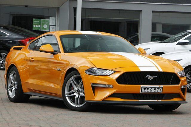 Used Ford Mustang FN 2018MY GT Fastback SelectShift Parramatta, 2018 Ford Mustang FN 2018MY GT Fastback SelectShift Orange 10 Speed Sports Automatic Fastback
