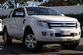 2014 Ford Ranger PX XLT Double Cab White 6 Speed Sports Automatic Utility.