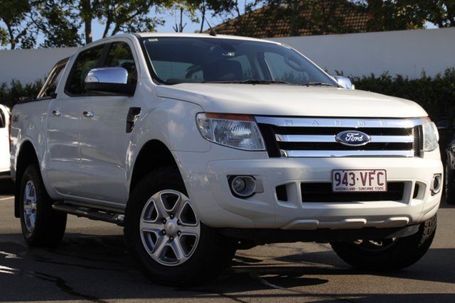 Used Ford Ranger PX XLT Double Cab Mount Gravatt, 2014 Ford Ranger PX XLT Double Cab White 6 Speed Sports Automatic Utility