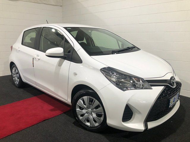 Used Toyota Yaris NCP130R Ascent Glenorchy, 2015 Toyota Yaris NCP130R Ascent White 5 Speed Manual Hatchback