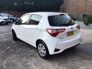 2019 Toyota Yaris NCP130R Ascent White 4 Speed Automatic Hatchback.
