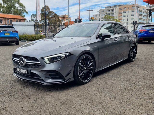 Used Mercedes-Benz A-Class V177 801+051MY A35 AMG SPEEDSHIFT DCT 4MATIC Artarmon, 2020 Mercedes-Benz A-Class V177 801+051MY A35 AMG SPEEDSHIFT DCT 4MATIC Grey 7 Speed