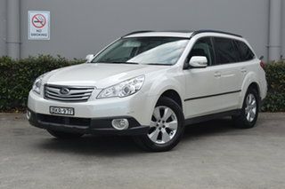2009 Subaru Outback B5A MY10 2.5i Lineartronic AWD Premium White 6 Speed Constant Variable Wagon.