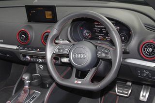 2016 Audi S3 8V MY17 S Tronic Quattro Black 7 Speed Sports Automatic Dual Clutch Cabriolet