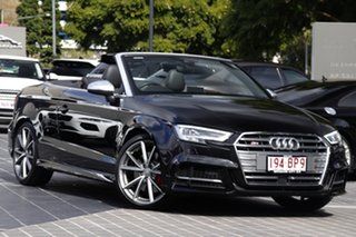 2016 Audi S3 8V MY17 S Tronic Quattro Black 7 Speed Sports Automatic Dual Clutch Cabriolet.