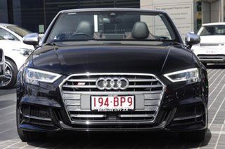 2016 Audi S3 8V MY17 S Tronic Quattro Black 7 Speed Sports Automatic Dual Clutch Cabriolet