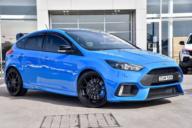 Used Ford Focus LZ RS AWD Limited Edition Liverpool, 2017 Ford Focus LZ RS AWD Limited Edition Nitrous Blue 6 Speed Manual Hatchback