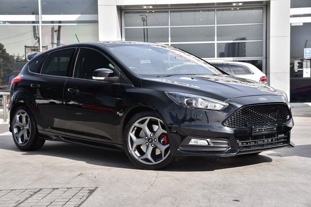 Used Ford Focus LZ ST Liverpool, 2017 Ford Focus LZ ST Black 6 Speed Manual Hatchback