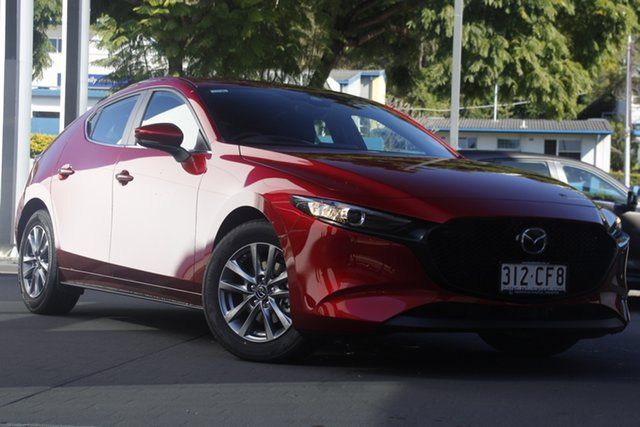 Demo Mazda 3 BP2H7A G20 SKYACTIV-Drive Pure Newstead, 2021 Mazda 3 BP2H7A G20 SKYACTIV-Drive Pure Soul Red Crystal 6 Speed Sports Automatic Hatchback