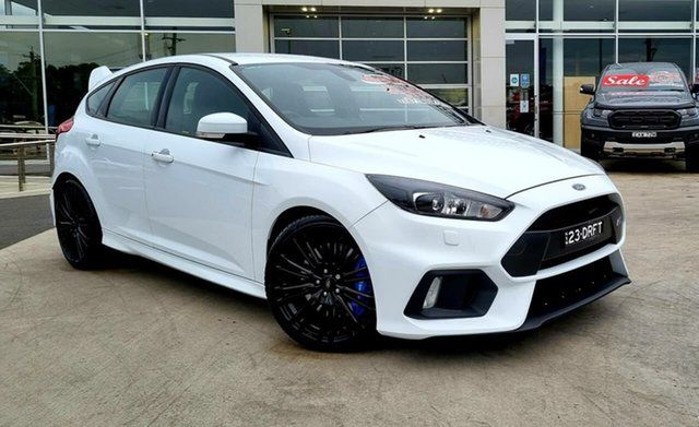 Used Ford Focus LZ RS AWD Liverpool, 2017 Ford Focus LZ RS AWD Frozen White 6 Speed Manual Hatchback