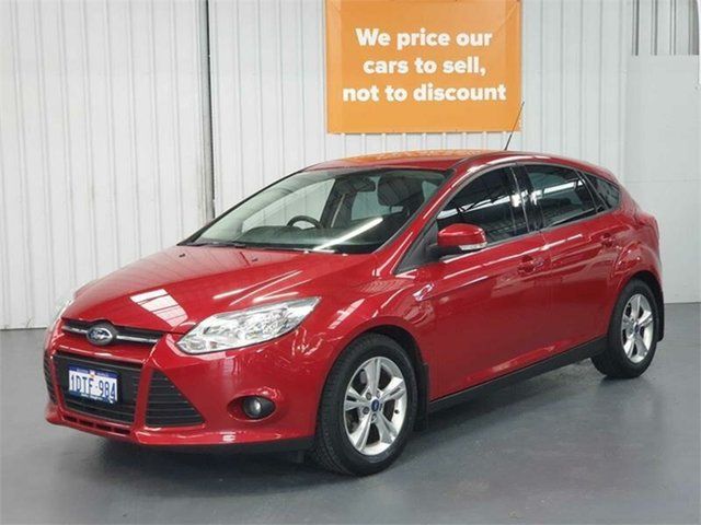Used Ford Focus LW Trend Rockingham, 2011 Ford Focus LW Trend Red 6 Speed Automatic Hatchback