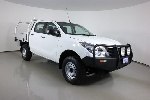Used Mazda BT-50 MY18 XT (4x4) Bentley, 2018 Mazda BT-50 MY18 XT (4x4) White 6 Speed Manual Dual Cab Chassis