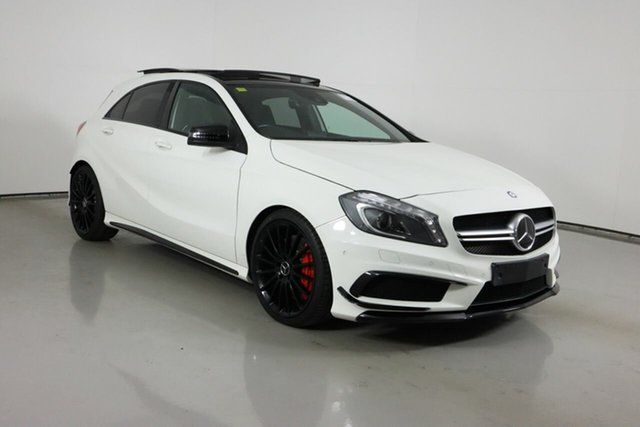 Used Mercedes-Benz A45 176 AMG Bentley, 2014 Mercedes-Benz A45 176 AMG White 7 Speed Auto Dual Clutch Hatchback